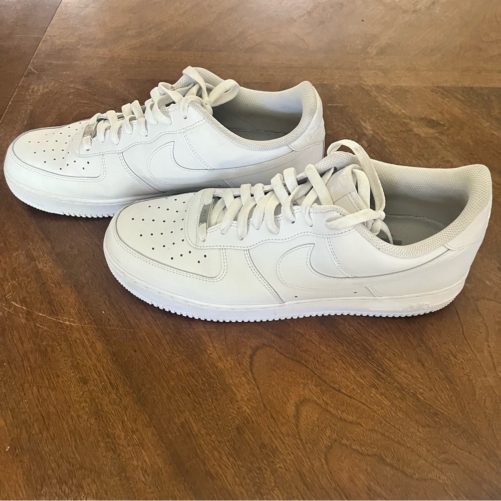 Nike white Air Force 1 mens size 13